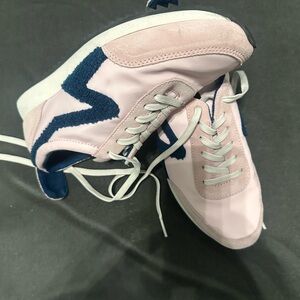 Stylish Pink and Blue Women's Sneakers